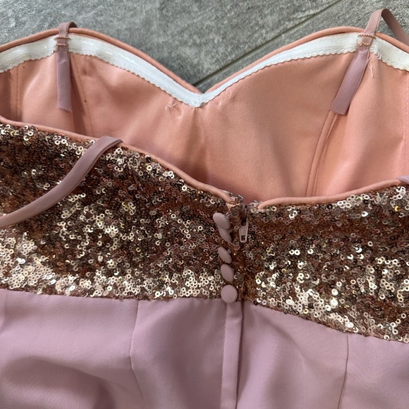 Rose Gold Bridesmaid/Prom/Cocktail Dress - Picture 12 of 14